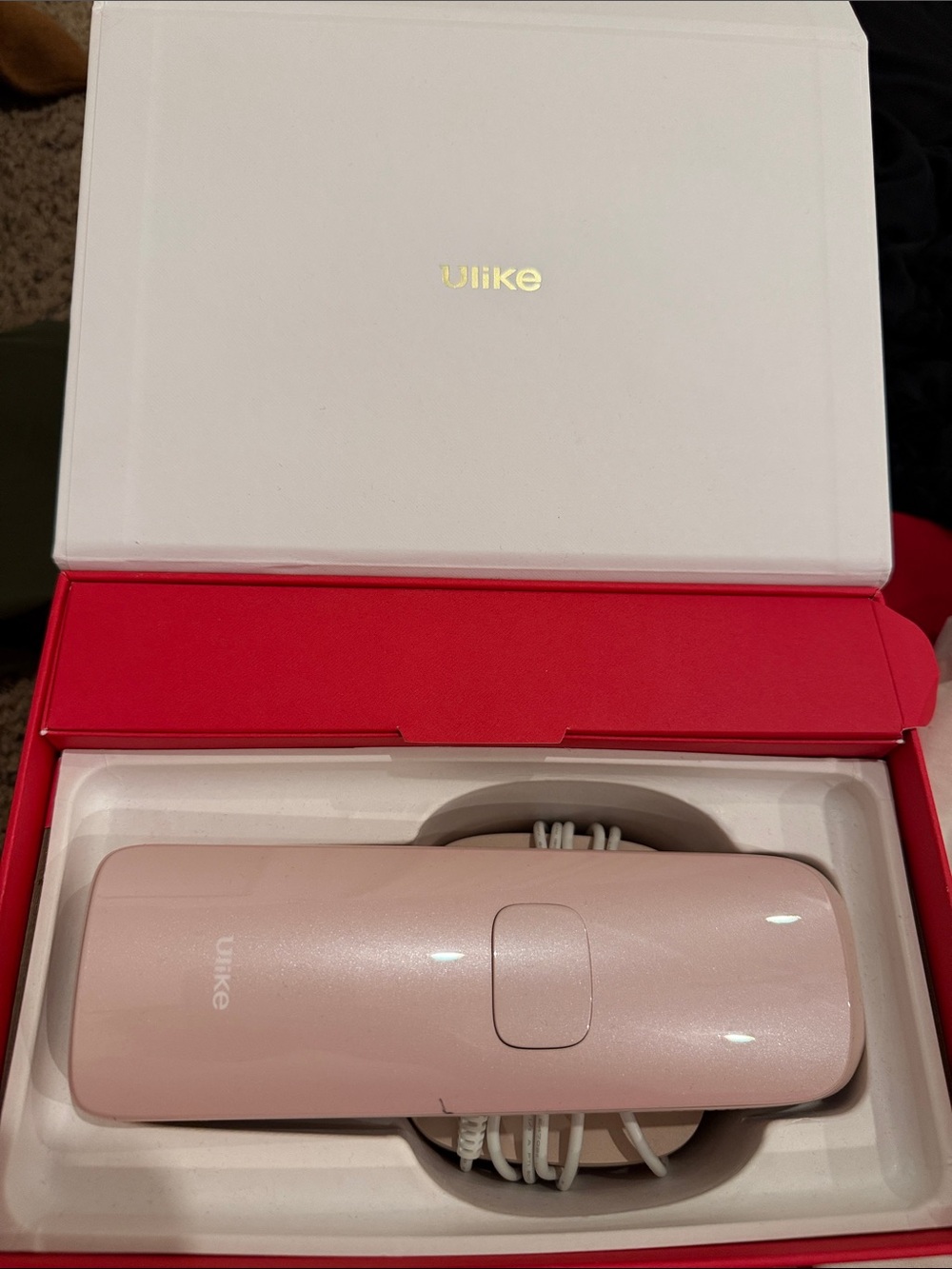 Ulike Pink Corded Hair Removal Device - Compact IPL Epilator